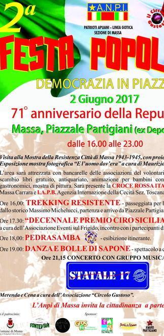 Democrazia in Piazza, con l’Anpi 