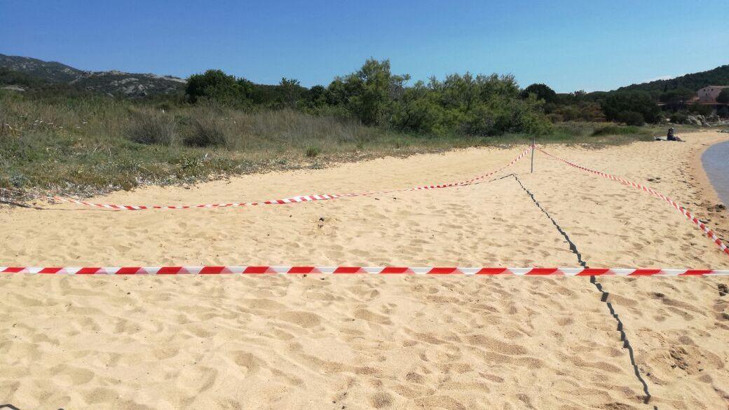 L'area transennata