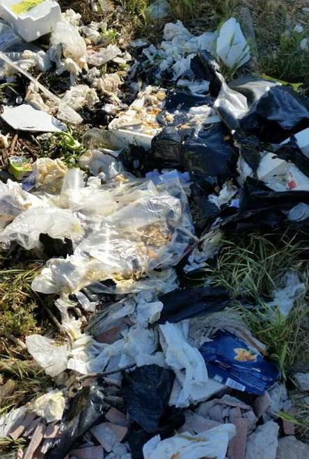 Una discarica abusiva vicino all’istituto per gli anziani