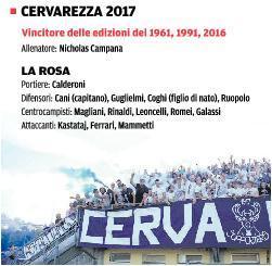 Il Cervarezza vuole fare il bis, ma la concorrenza è agguerrita