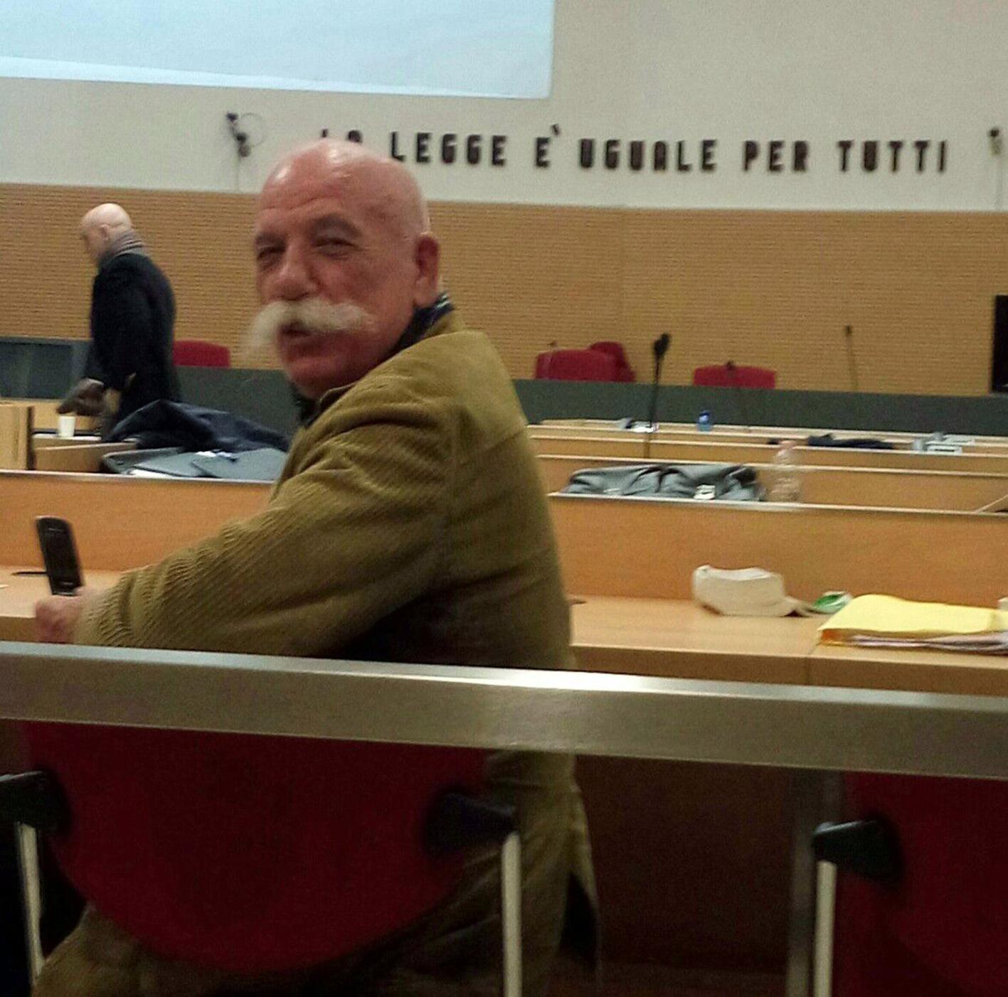 Doddore Meloni durante un processo