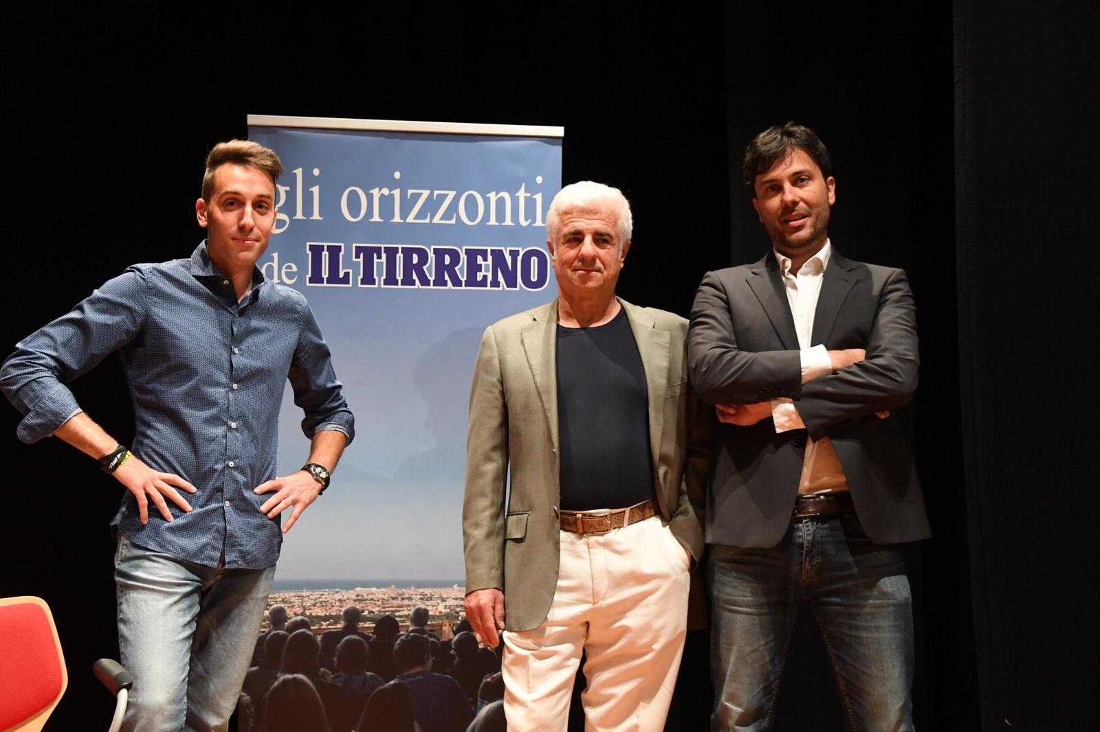 I tre candidati a sindaco per il Comune di Bientina (Foto Franco Silvi)