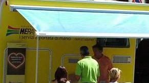 Il camper di Hera anche oggi è al mercato
