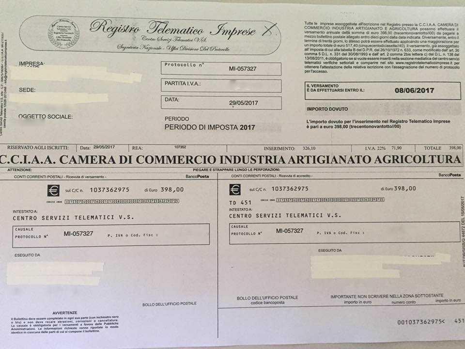 Il bollettino sospetto arrivato a alcuni contribuenti oristanesi