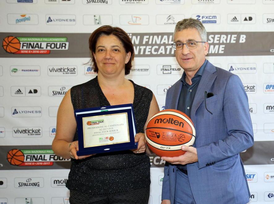 L'assessora Helga Bracali alla presentazione delle Final Four