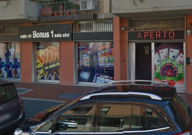 La sala Vlt di via Borgioli