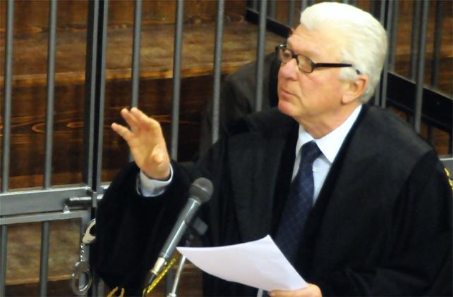 Pasqualino Federici durante il processo per il sequestro di Titti Pinna