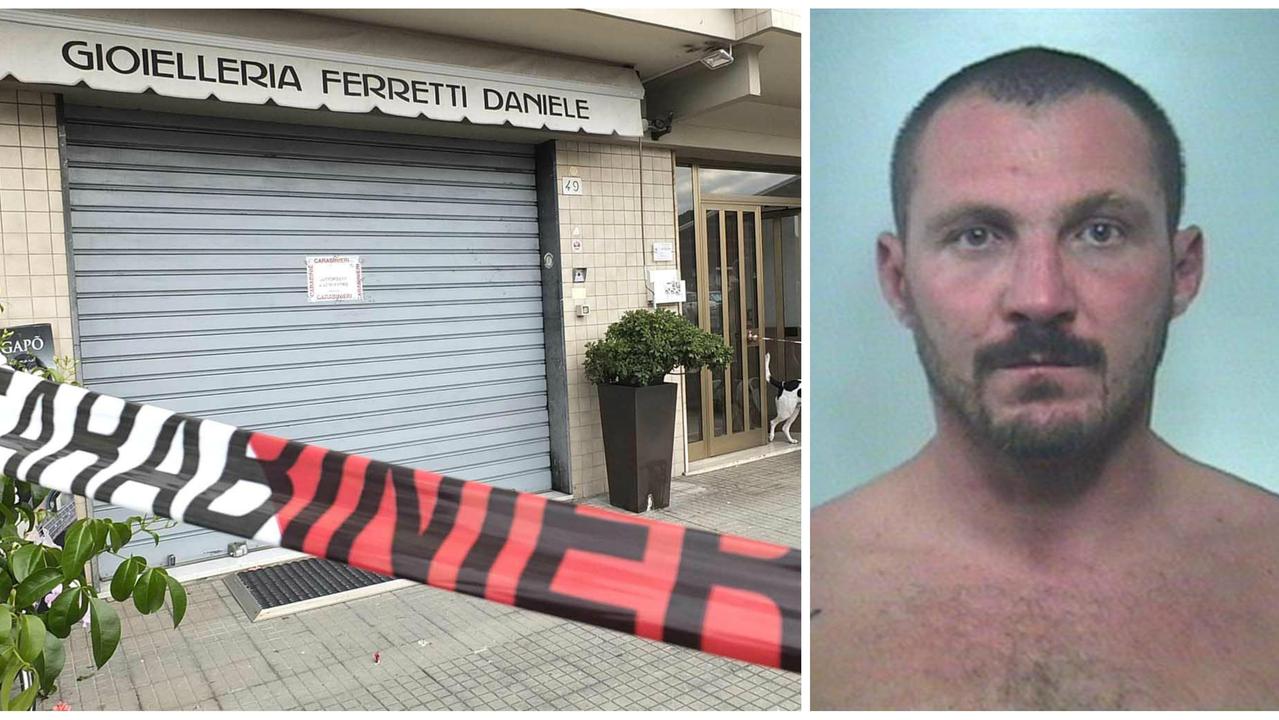 Simone Bernardi e la gioielleria della tentata rapina