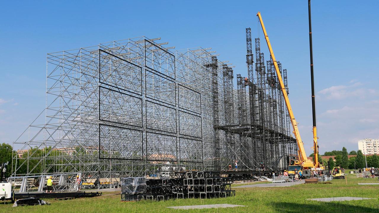 Modena. Vasco, sala operativa della Questura al campo di atletica