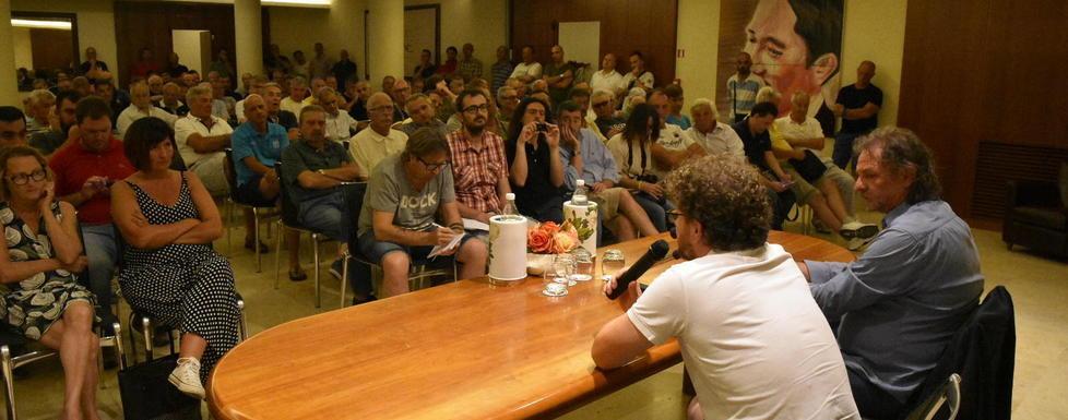 Duecento tifosi all’incontro con Mario e Simone Ceri