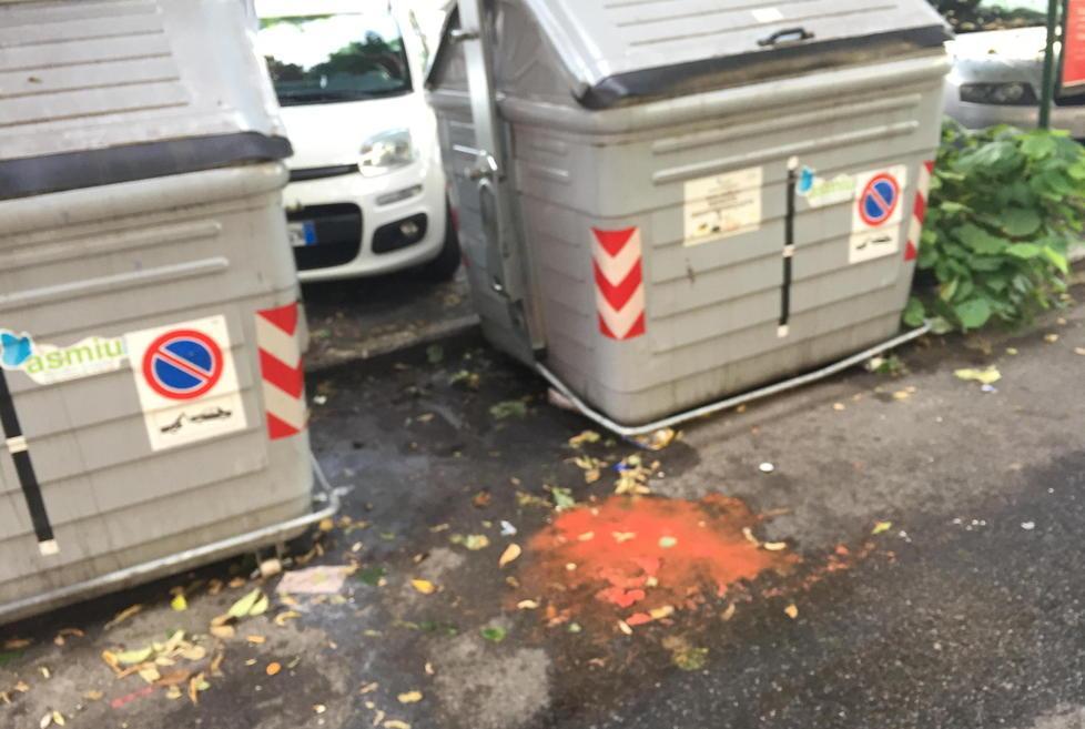 Cassonetti pieni vicino all’hotel «I nostri clienti si lamentano»