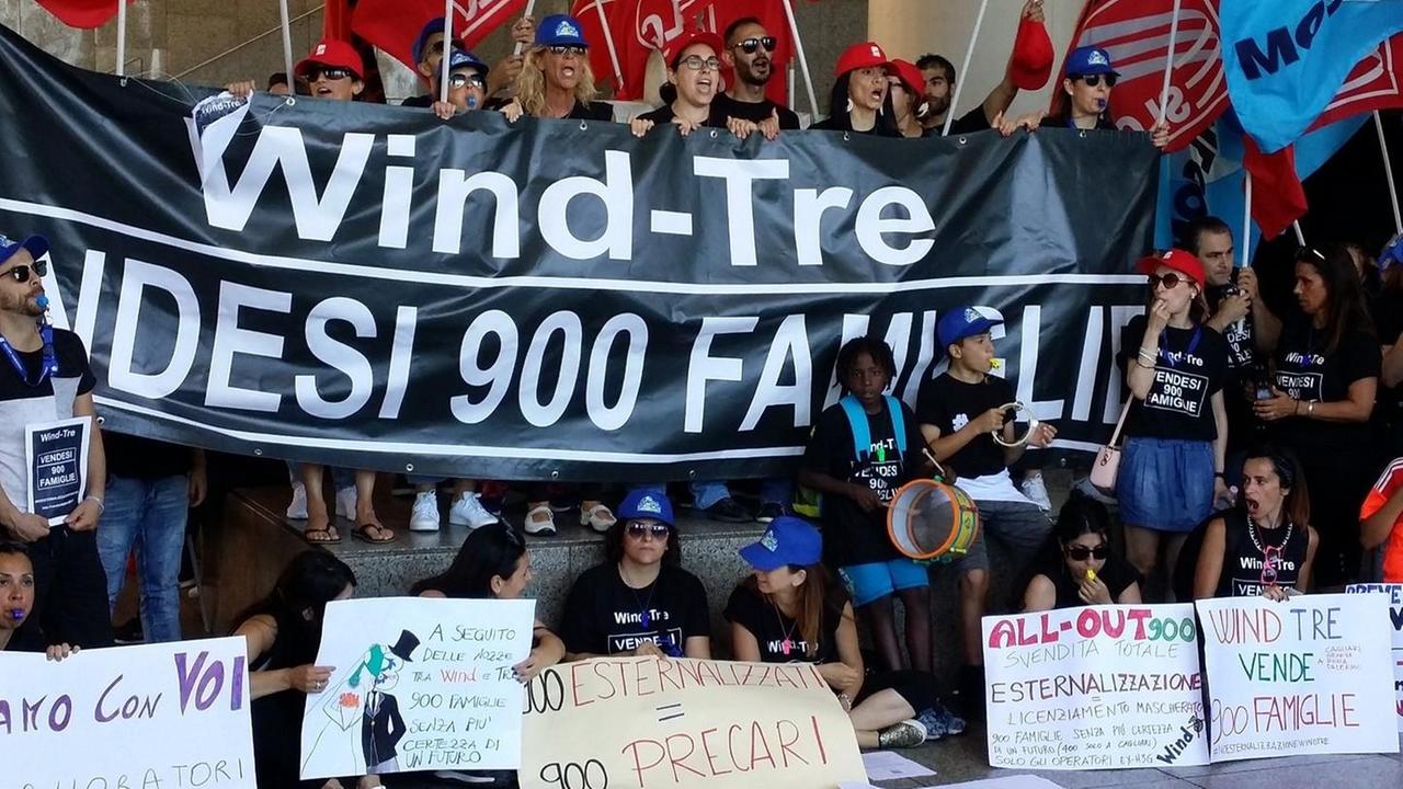 Wind Tre, Ganau con i dipendenti