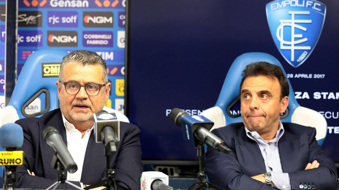 L'amministratore delegato Ghelfi e il presidente Corsi (foto agenzia Carlo Sestini)