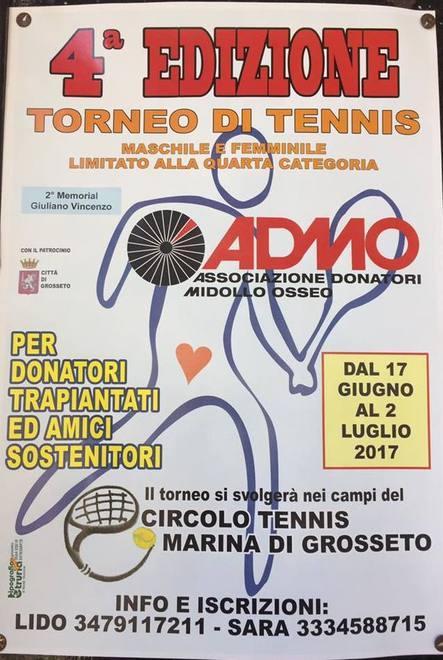 Da domani al via il torneo pro Admo a Marina