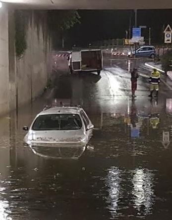 Maltempo: alberi caduti, strade e cantine allagate 