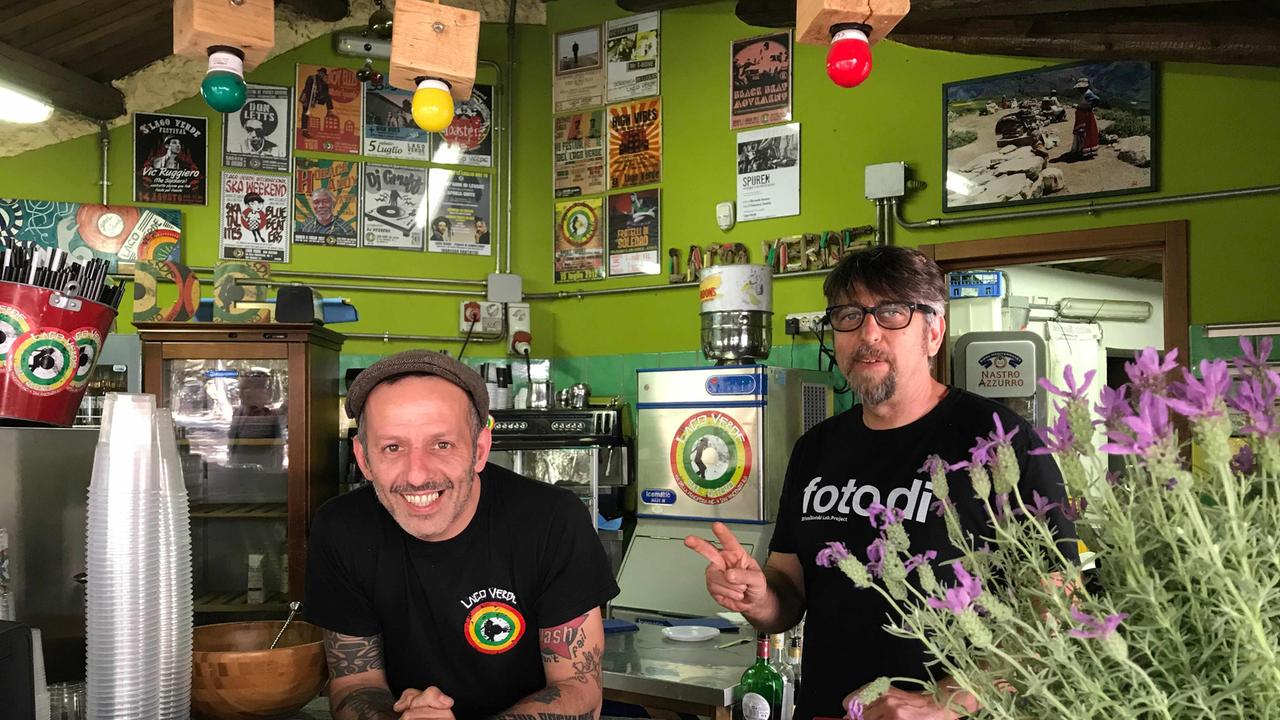Francesco e Roberto, i gestori del Lago Verde