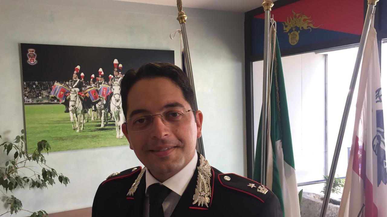 Il nuovo comandante della compagnia di Cagliari, maggiore Luca Vasturo 