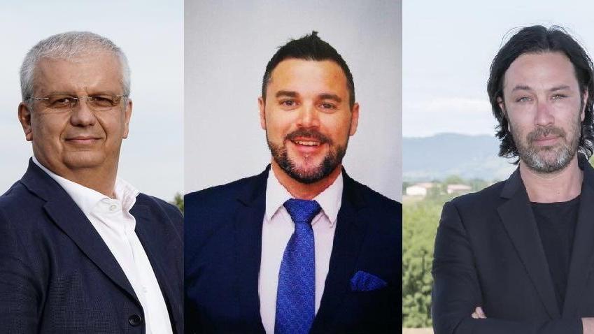 Da sinistra Luca Grisanti, Daniele Bambagioni e Manuel Ciarpi