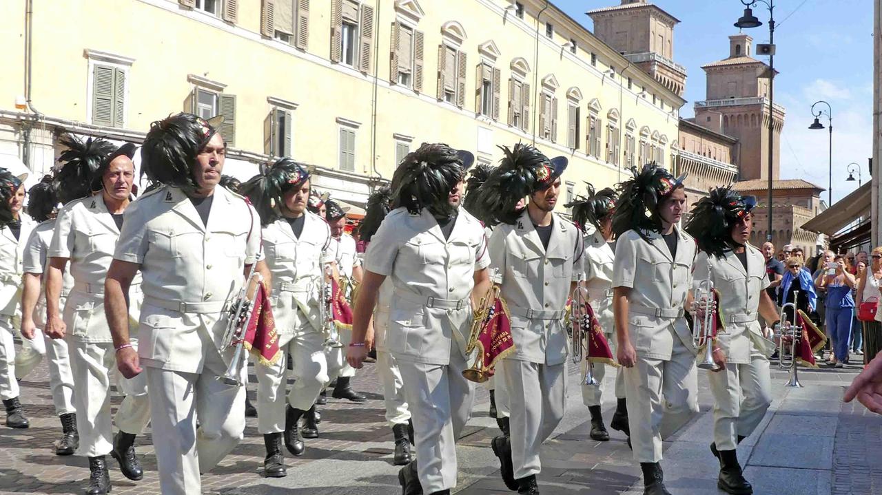I bersaglieri in centro storico