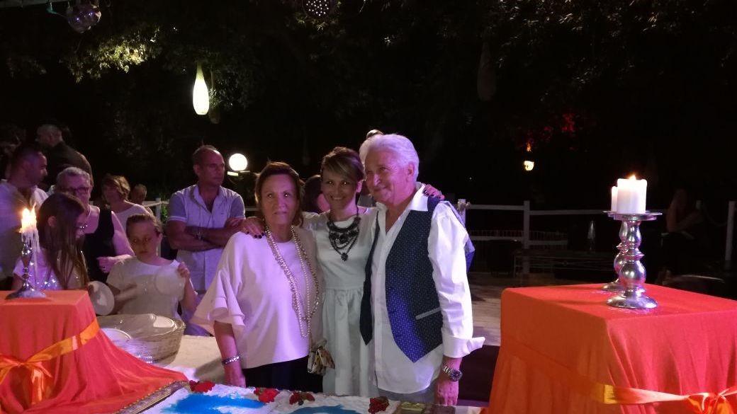 Festa grande a Villa Fiorelli per i parrucchieri Romolo e Barbara Luzzi