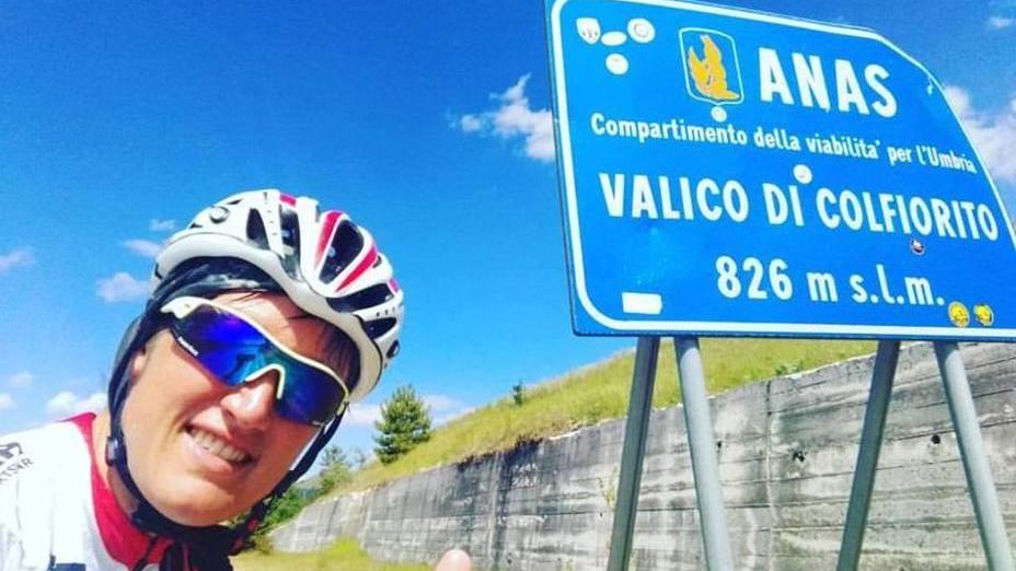 Tratto di mare terminato e Ilaria è salita in sella
