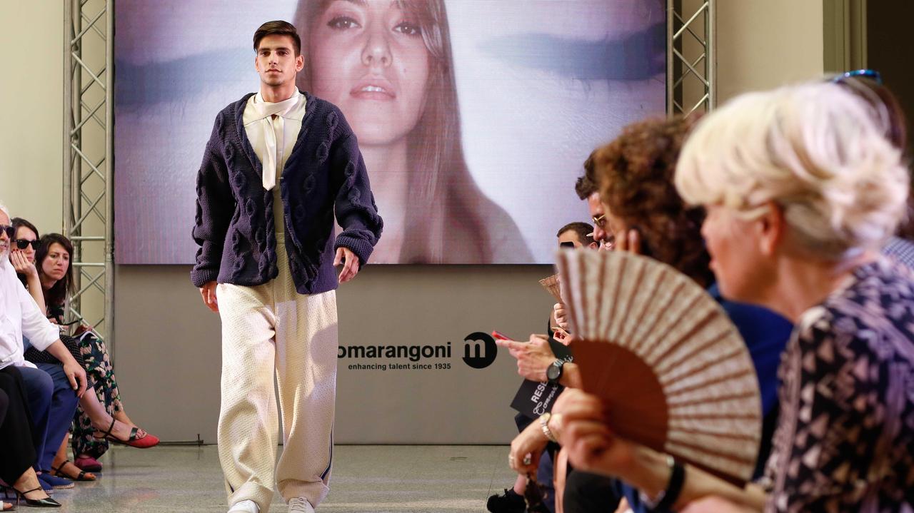 Una delle sfilate a Pitti Uomo (foto Massimo Sestini)