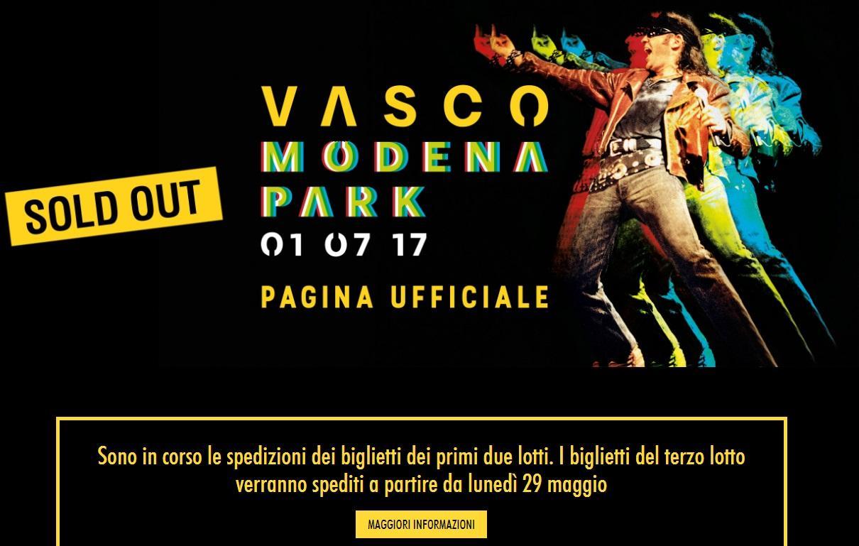 Vasco Modena Park: "Biglietti a 2600 euro"
