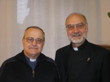 Padre Mario Di Pasquale (a sinistra) con Padre Tiziano Pegoraro
