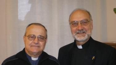 Padre Mario Di Pasquale (a sinistra) con Padre Tiziano Pegoraro