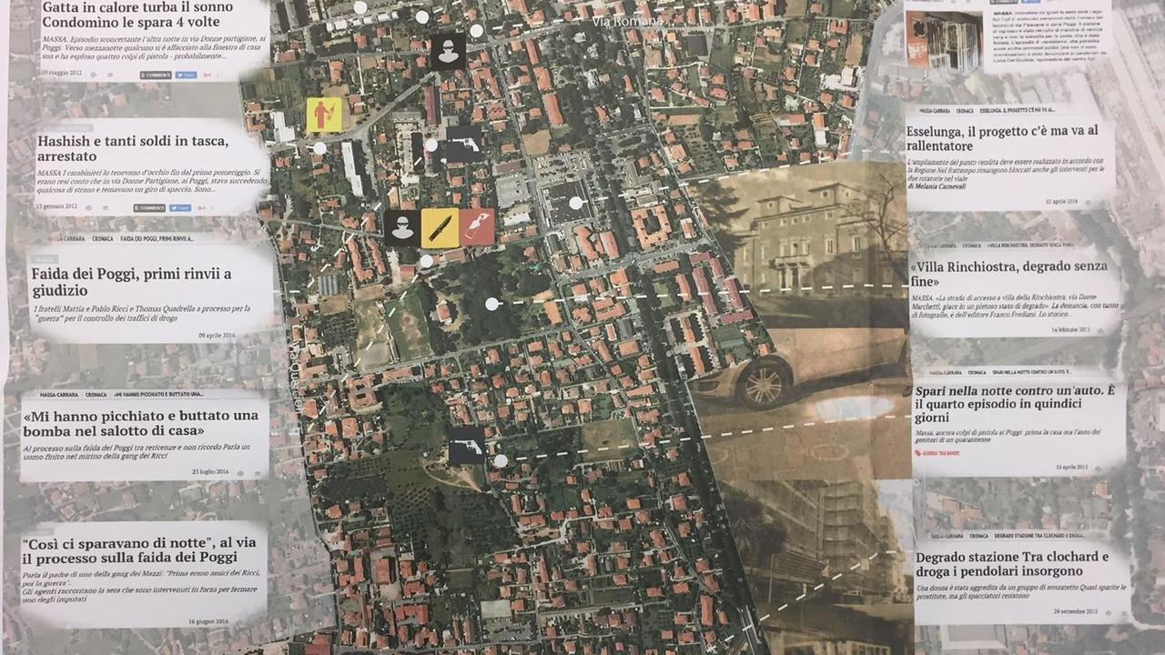 La mappa del degrado nei quartieri dei Poggi, Quercioli e Stazione