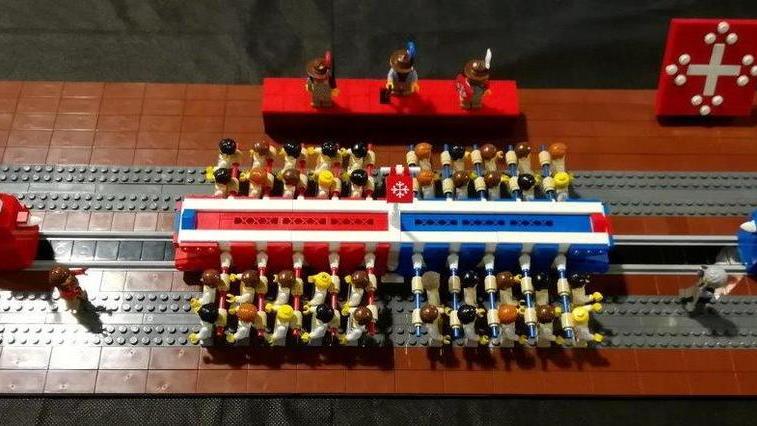 Il “mitico” carrello costruito coi mattoncini Lego