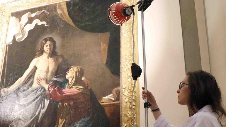 Nessun segno di base Maestro Guercino dipingeva di getto