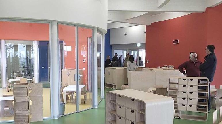 Visita all’asilo “del futuro” a Montacchiello