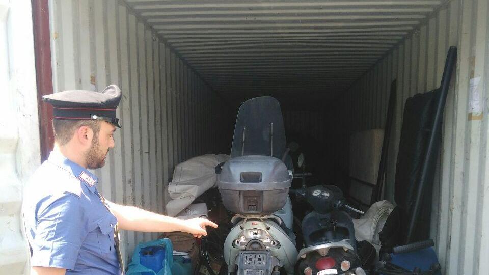 I motori nel container