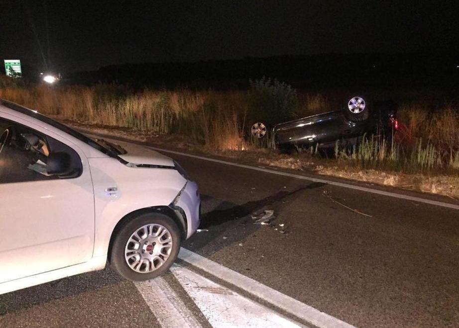 Scontro tra auto, paura a San Piero
