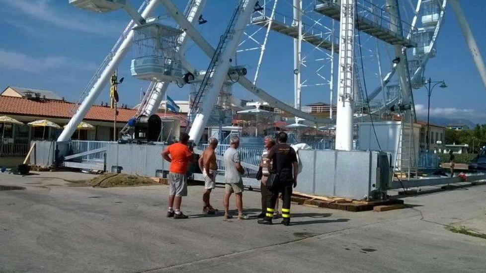 Inaugurazione rinviata per la ruota
