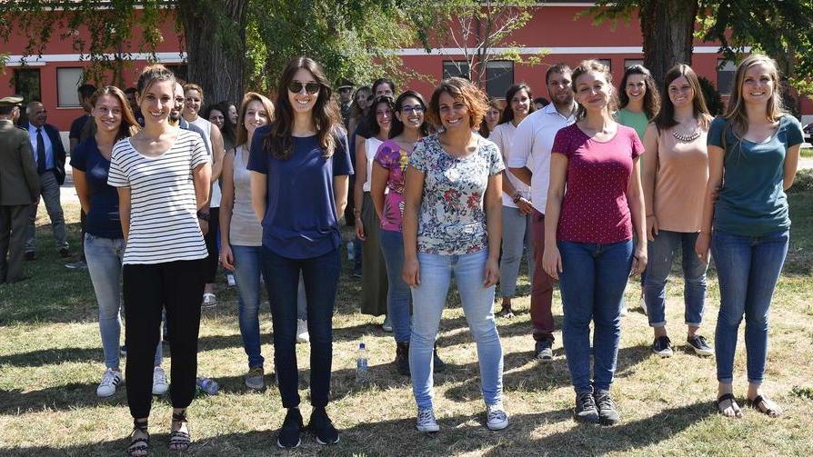 Festa con gli studenti di veterinaria