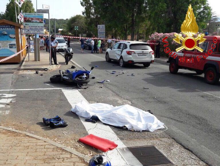 Tragedia a Cala Liberotto: scontro auto-moto, muore un giovane di Bolotana