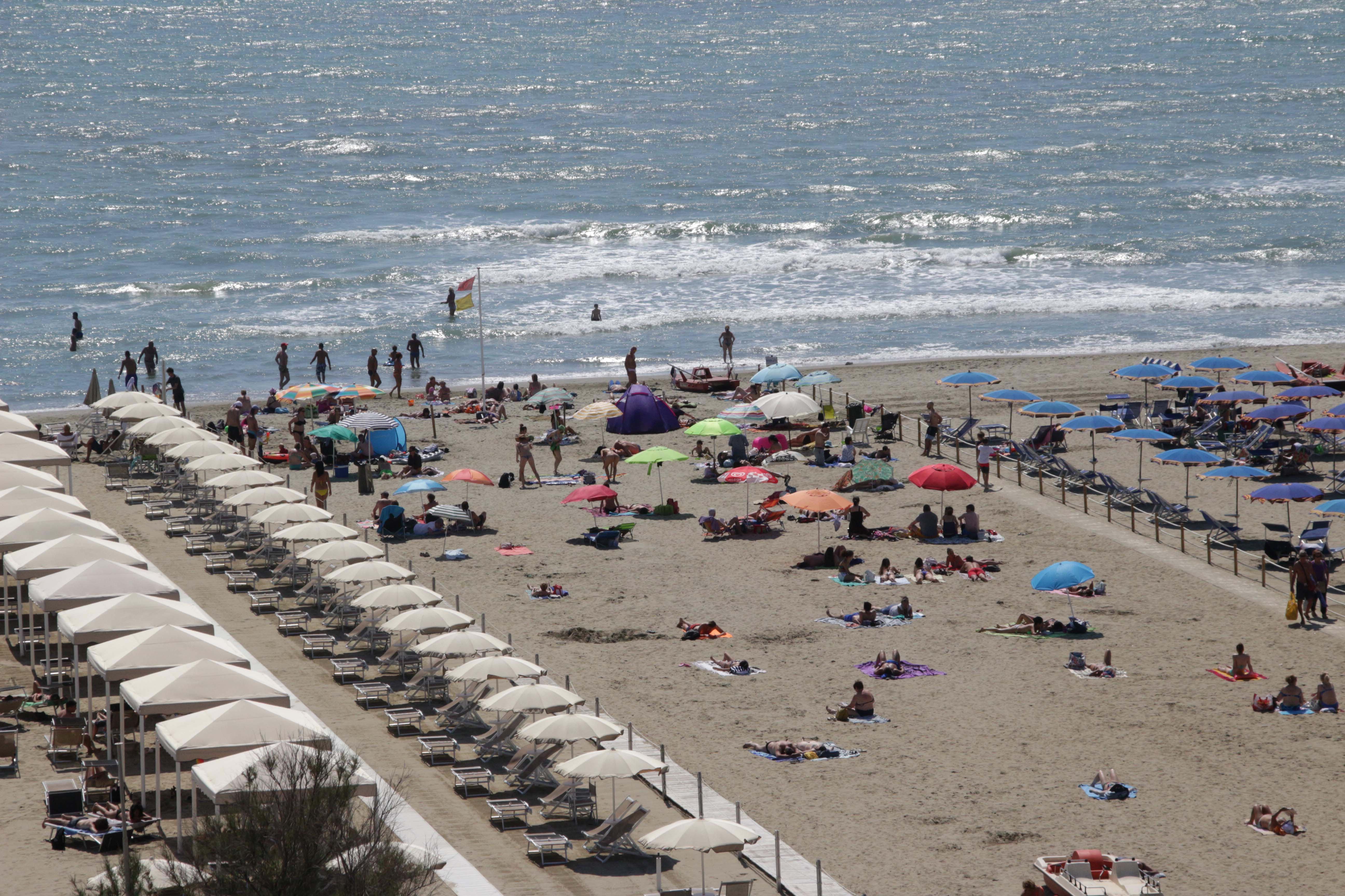 La spiaggia di Lido di Camaiore