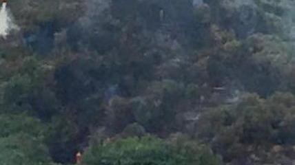 Case minacciate da un incendio