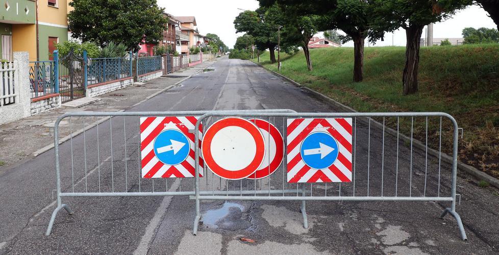 Via Garibaldi riaperta dopo il forte temporale