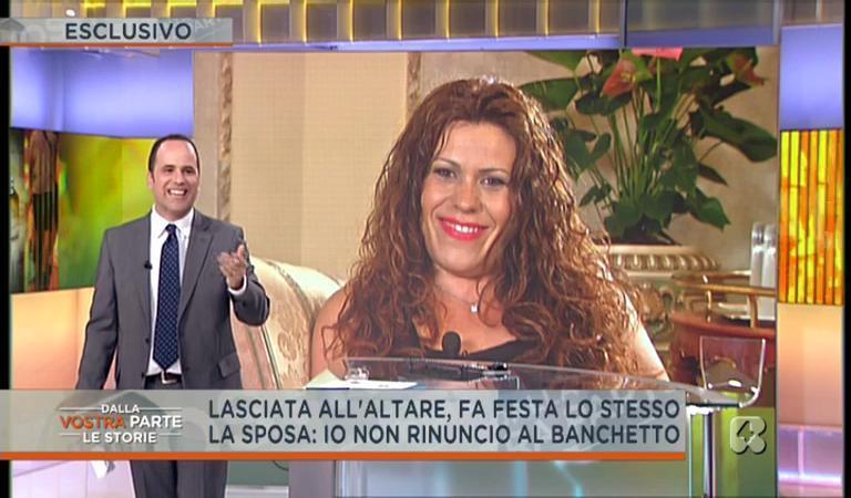 Nadia Murineddu durante la trasmissione su Rete 4