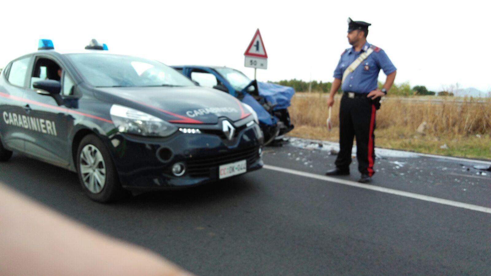 Un'immagine dell'incidente di Decimoputzu