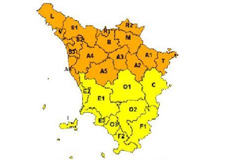 Allerta per vento e temporali oggi in Toscana