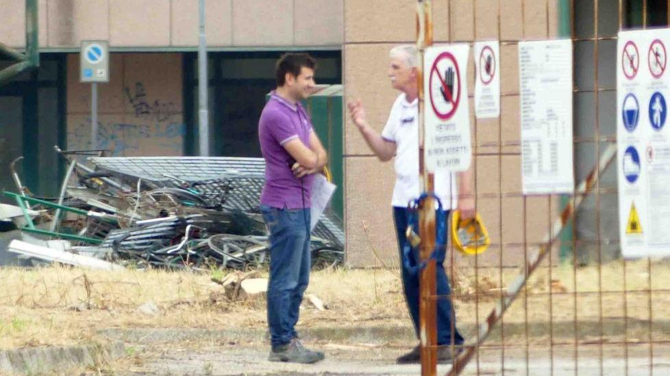 Tecnici al lavoro al PalaSpecchi