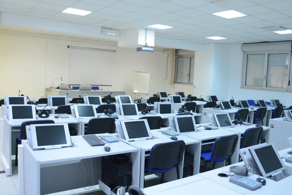 Un'aula didattica dell'università di Sassari