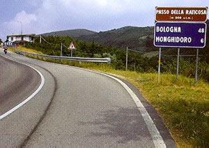Il passo della Raticosa dove è avvenuto l'incidente mortale