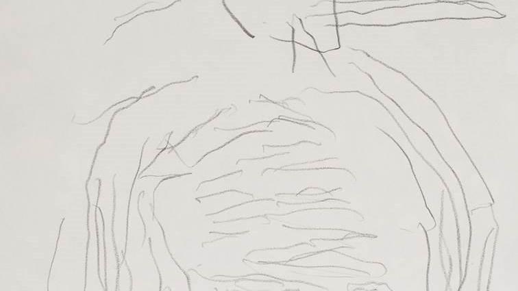 Uno dei disegni di Francesco Nuti
