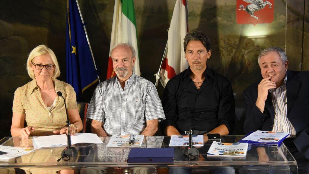 Monica Barni, Ruben Lamas, Mario Boni e Pier Luigi Galligani presidente della conferenza dei sindaci della Valdinievole