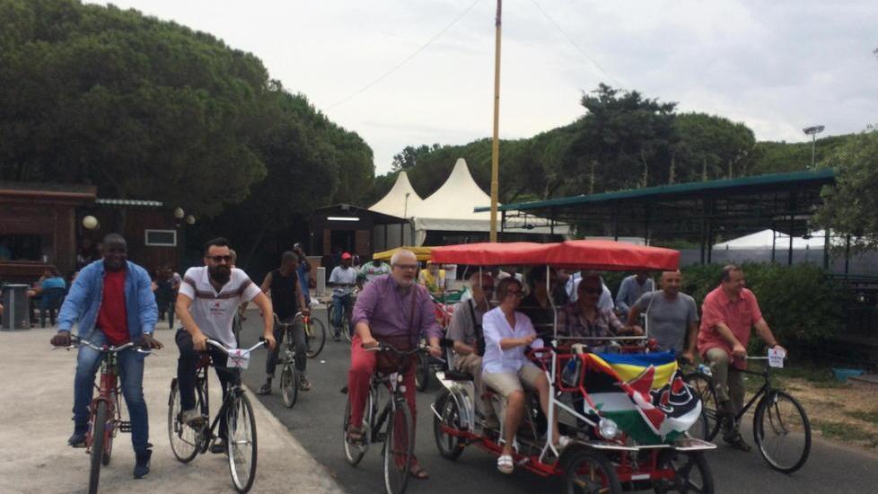 Meeting, partenza in bicicletta